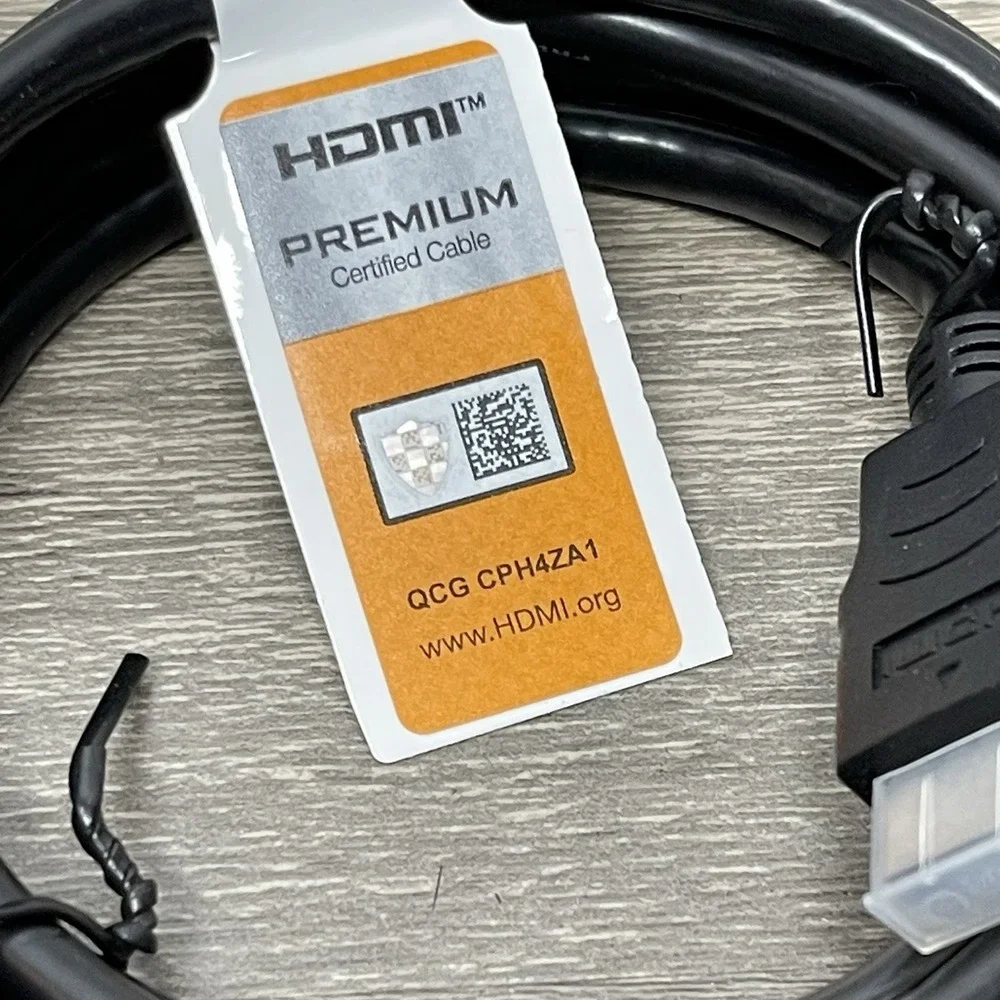 NEW Premium High Speed HDMI Cable with Ethernet 6ft – 4K Ultra HD HDR Certified